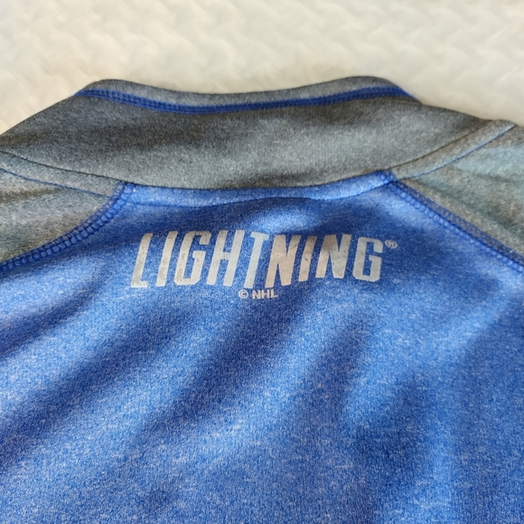 National Hockey League Tampa Bay Lightning Mens XL Blue Black Jersey - Picture 6 of 12